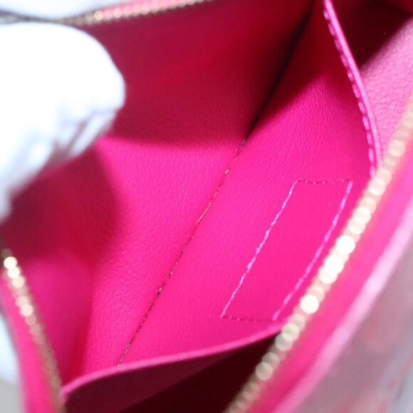 LOUIS VUITTON Vernis Ikat Flower Pochette Cosmetic Pink - Picture 11 of 15
